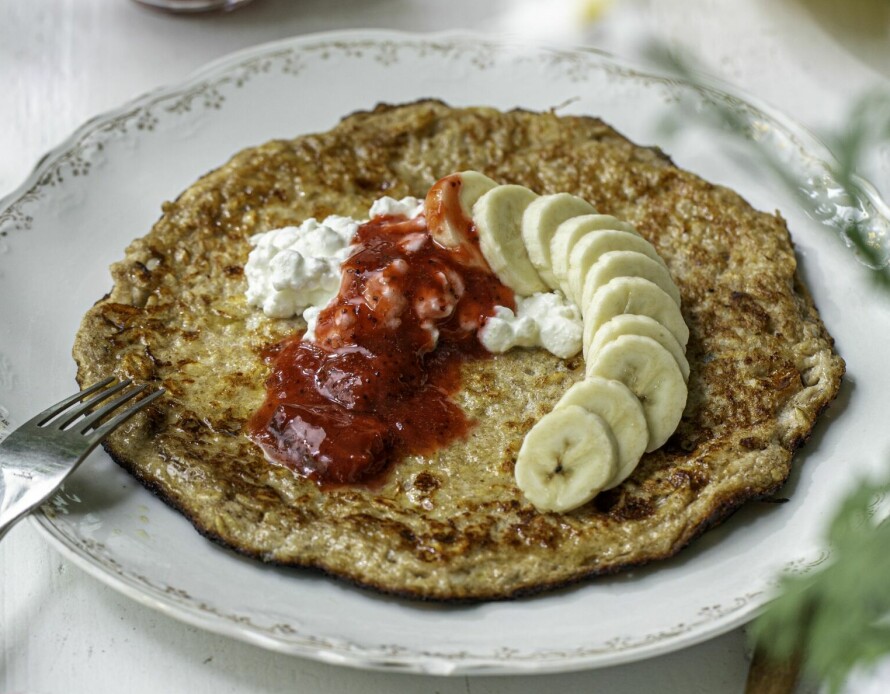 LUNSJPANNEKAKER: En fristende frokost som nesten føles som dessert.