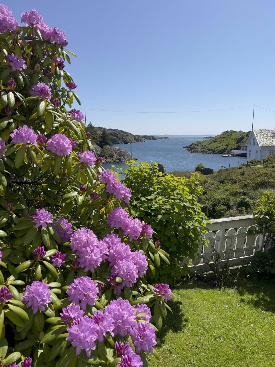 HIMMEL OG HAV: Feøy er en øygruppe og utgjør en vakker skjærgård vest for Haugesund og Karmøy.