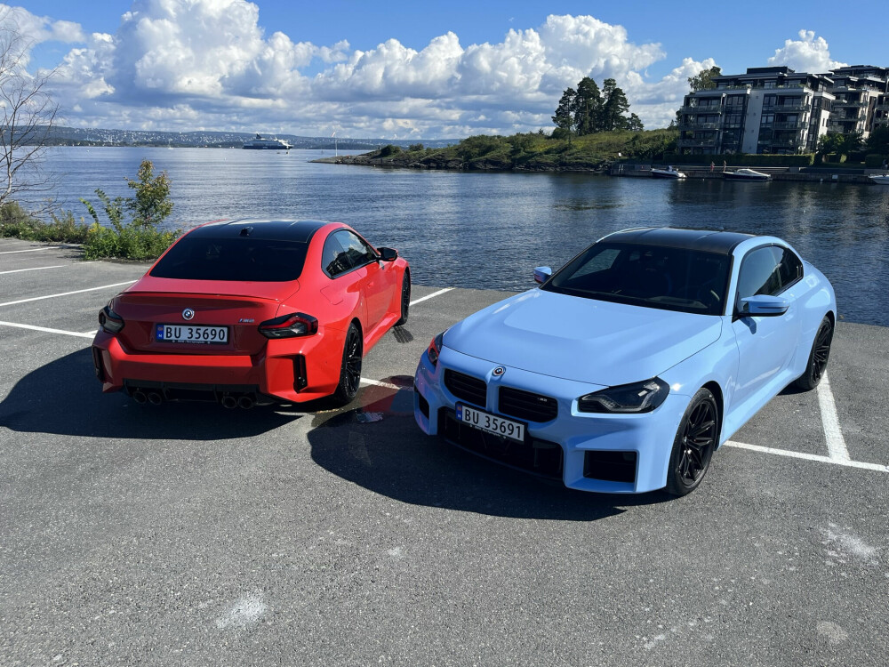 <b>NYTT DESIGN:</b> Nye BMW M2 har fått et ganske annet uttrykk enn første generasjon. Fronten domineres av den rammeløse grillen og de store luftinntakene, pakket inn i nesten rektangulære former