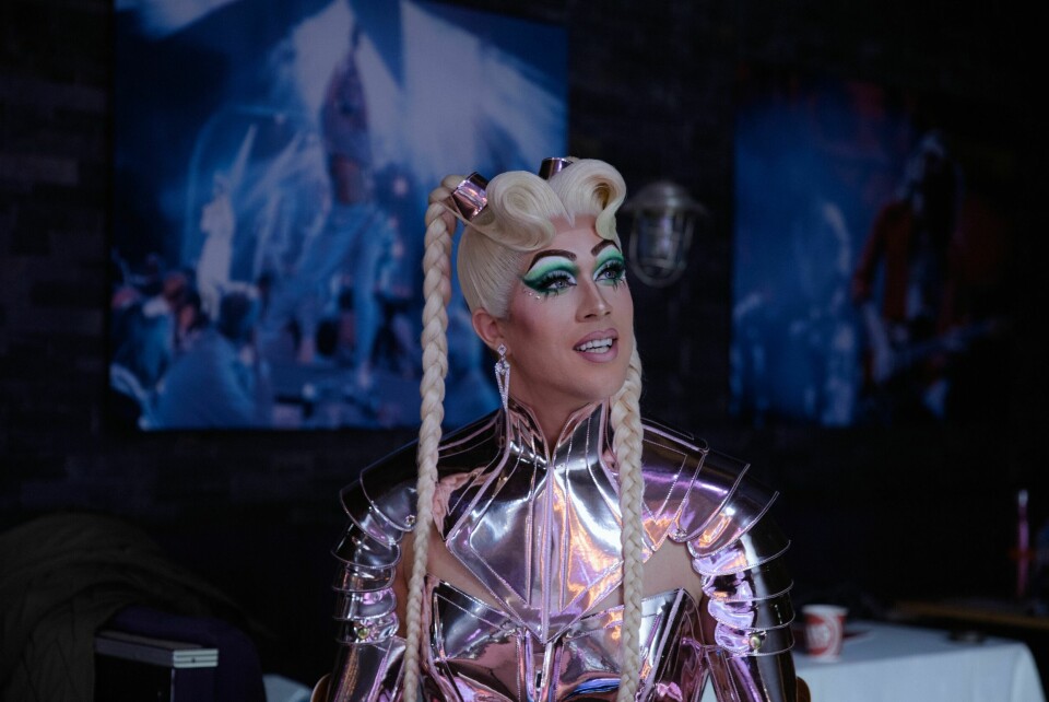 TV-PROFIL: Marius hadde selv stor suksess som dragartist i TV-seriene «Drag me out» og «Drags». Her som Pamela The Pam i TV 2-serien.