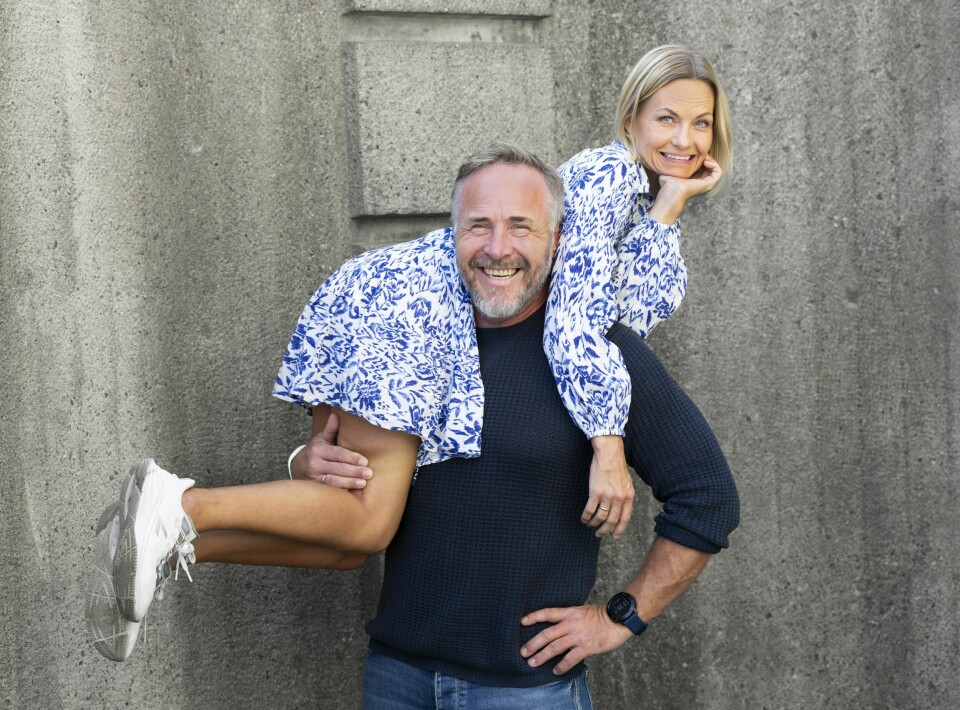 FULL KLAFF: – Vi er hverandres kjæreste og bestevenn. Livet har aldri vært bedre enn nå, sier Eva og Michael.