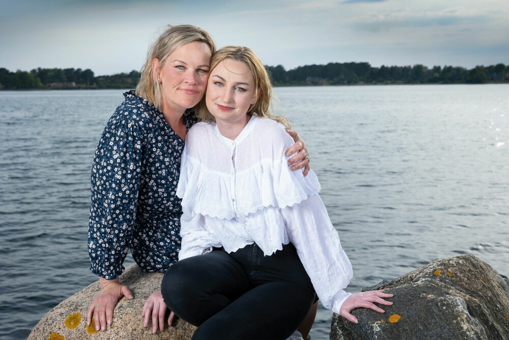 <b>KJÆRLIGHET:</b> Marthe og Stine-Amalie har alltid hatt et nært forhold, og mammaen beskriver datteren som en stor gledesspreder.