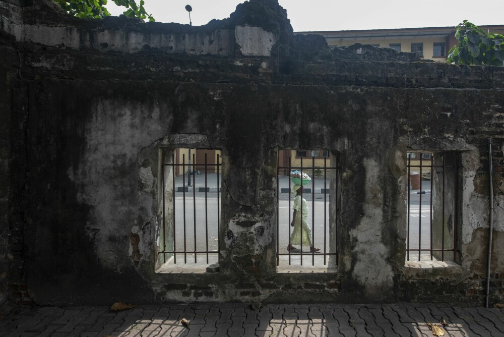 <b>FENGSELSRUINER:</b> Restene av kolonitidens fryktede Broad Street Prison, i Freedom Park, Lagos Island.