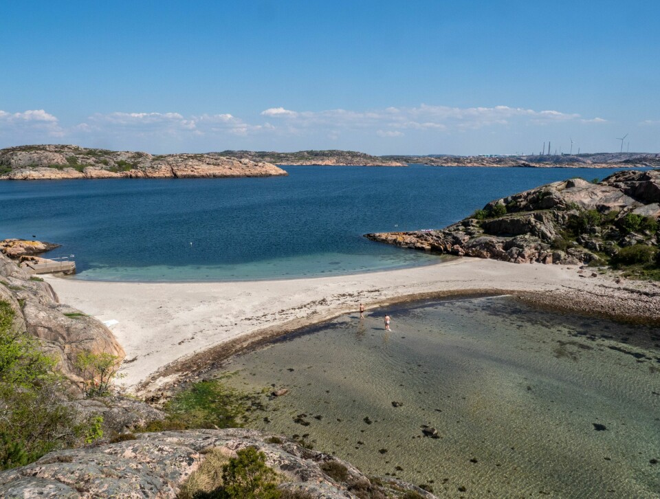 DOBBELTSTRAND: Pärlane på Bohus-Malmön byr på «doble» bademuligheter.