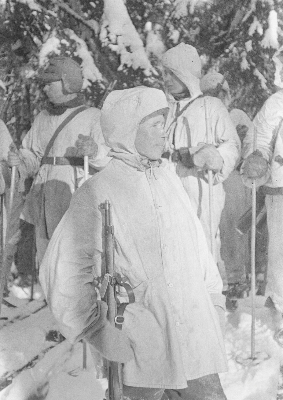 HVIT DØD: Simo Häyhä ble kalt Den Hvite Død, etter innsatsen som skarpskytter under vinterkrigen.