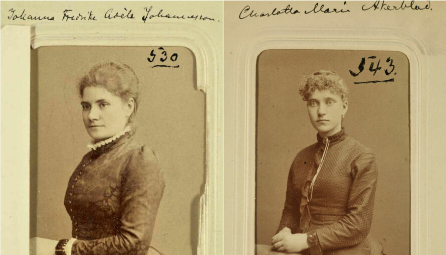 SKAMMENS ALBUM: Kvinnene ble tvunget til å la seg fotografere og levere bildet til politiet. På den måten kunne kunder sjekke hvem som hadde gitt dem en uønsket sykdom.