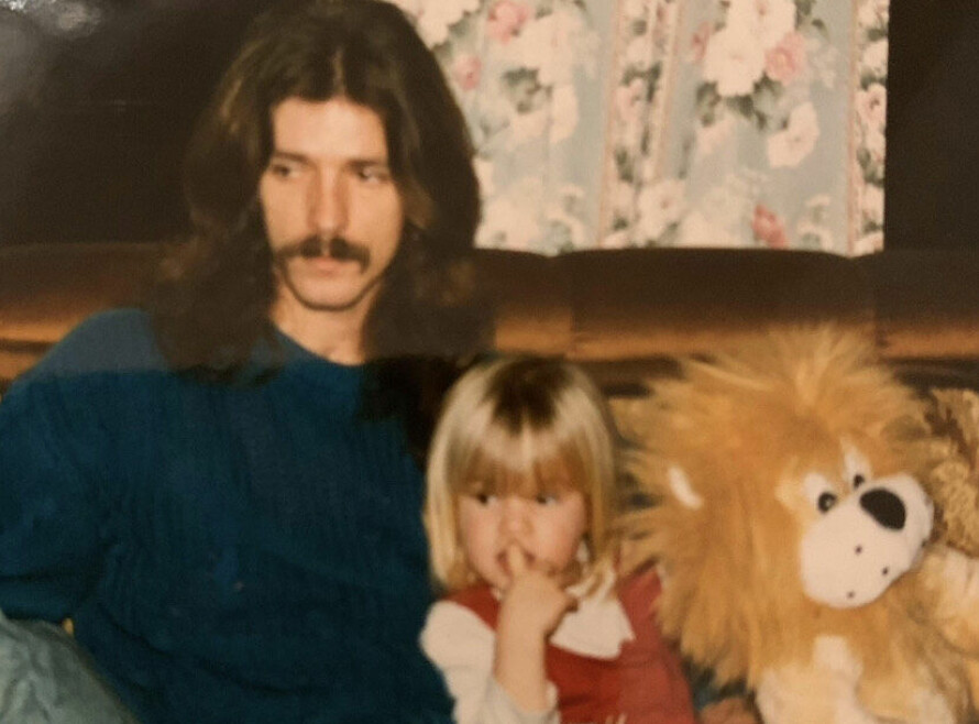 PAPPAJENTE: Silje har alltid vært en pappajente. Her er hun som fireåring sammen med faren sin Roy.