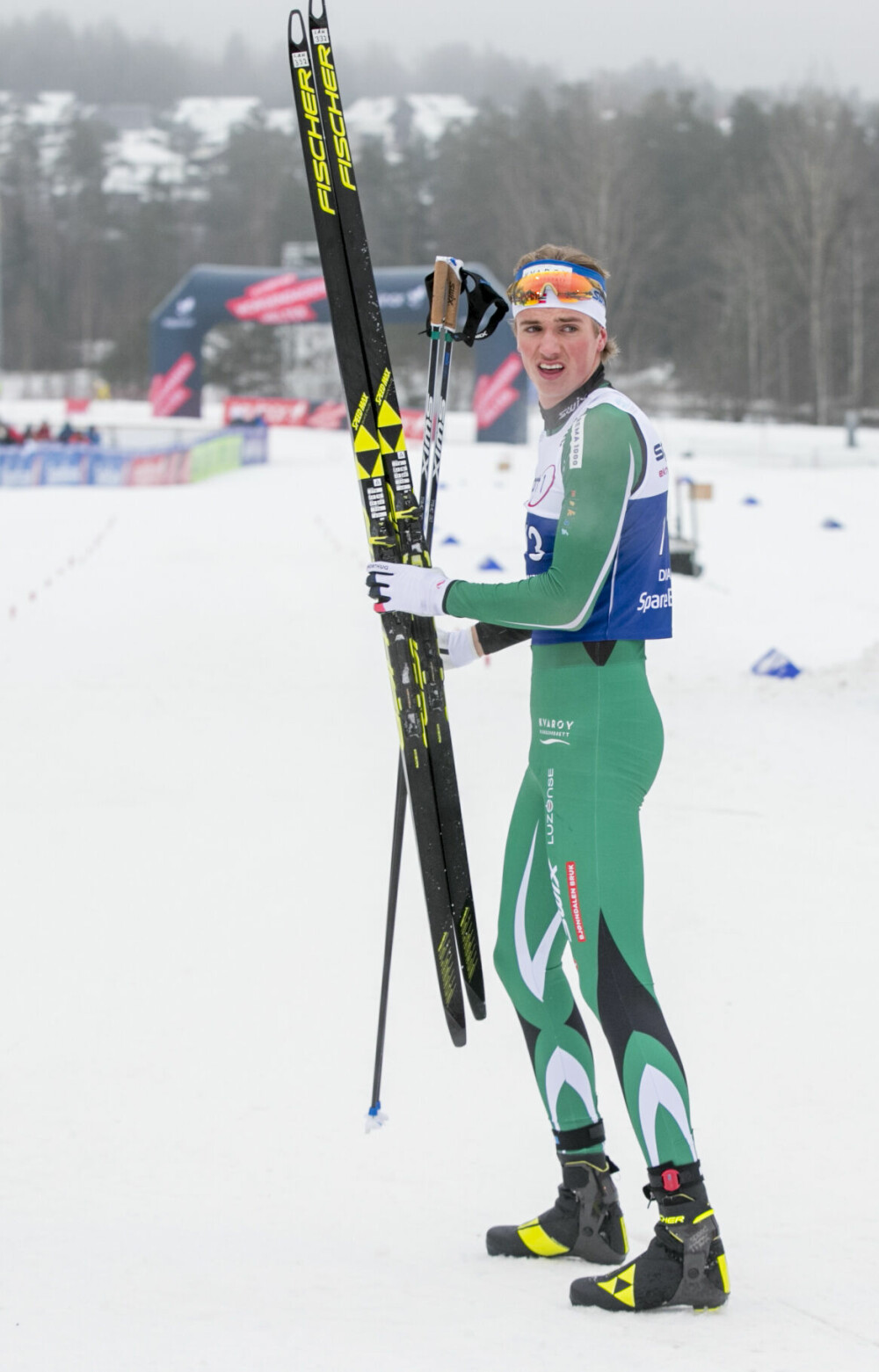 <b>I PAPPAS SKISPOR:</b> Lars Agnar Hjelmeset bærer det solide etternavnet videre i skisporet. Her fra NM på ski i 2020.
