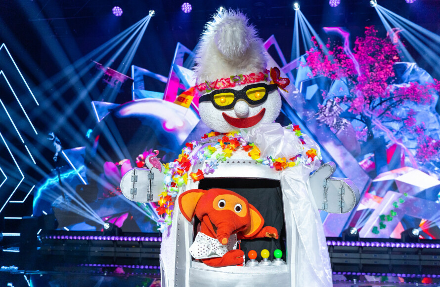 FANTORANGEN: Kritikken haglet mot NRK-programmet og seerne var ikke spesielt fornøyde da det viste seg å være Fantorangen som skjulte seg bak en av maskene i «Maskorama» i fjor. Hele 40 prosent trodde det var skuespilleren Mari Maurstad som gjemte seg bak Snørobot-drakta – og ikke en fiktiv Barne-TV-figur.