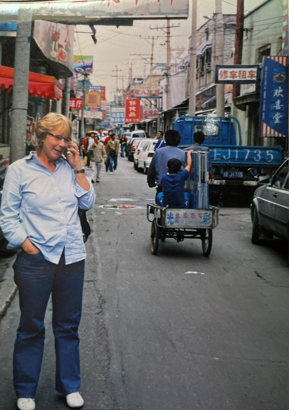 GJENSYN: Noen år etter at hun forlot Beijing som NRKs korrespondent, dro Anne Grosvold og ektemannen tilbake for å tilbringe tre måneder i den kinesiske hovedstaden. Bildet er fra 2004.