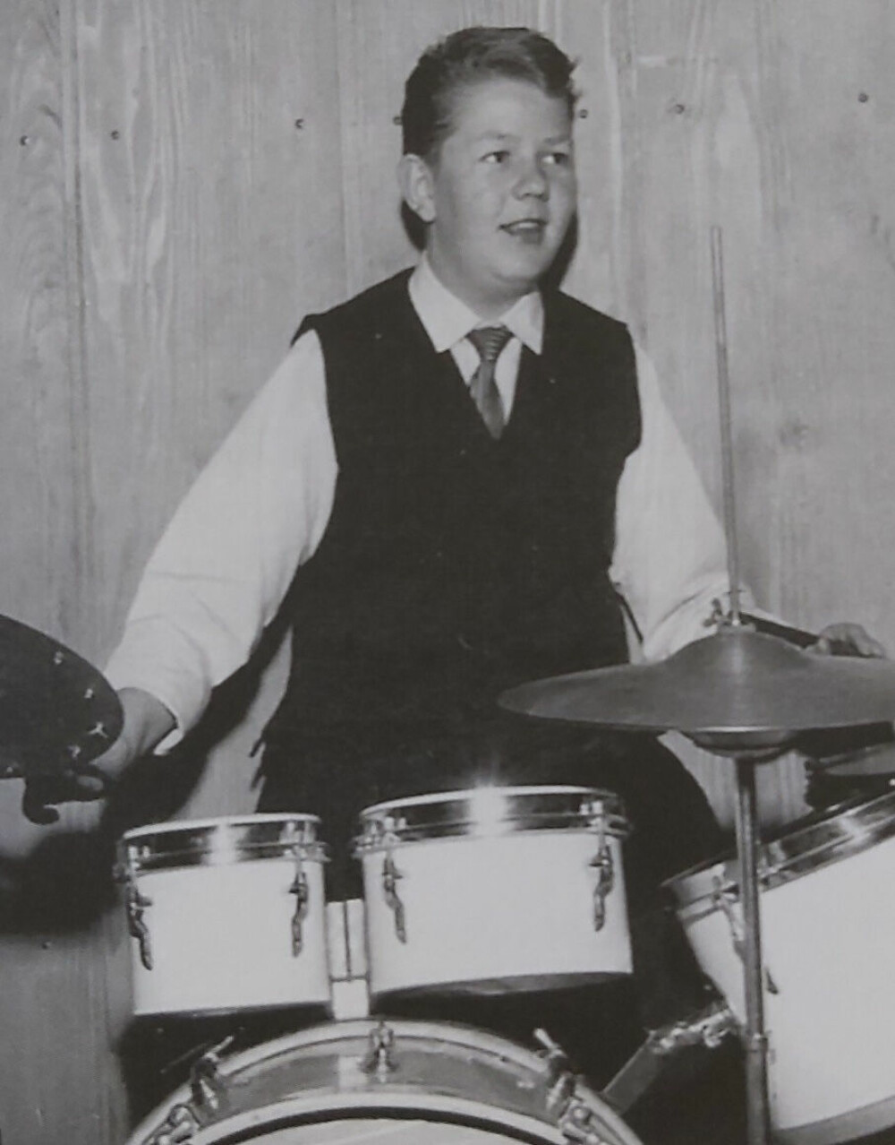 <b>TROMMIS:</b> Tor Erik begynte som trommeslager i det lokale skolekorpset da han var 12 år gammel. 
