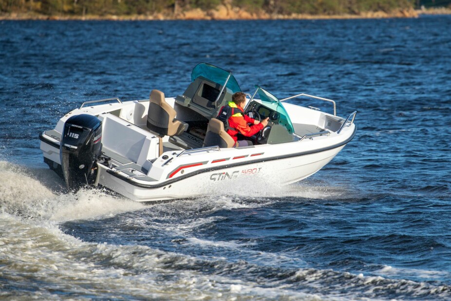 <b>SPORTSLIG:</b> Sting 580 T er kjøreglad og leken på vannet. 