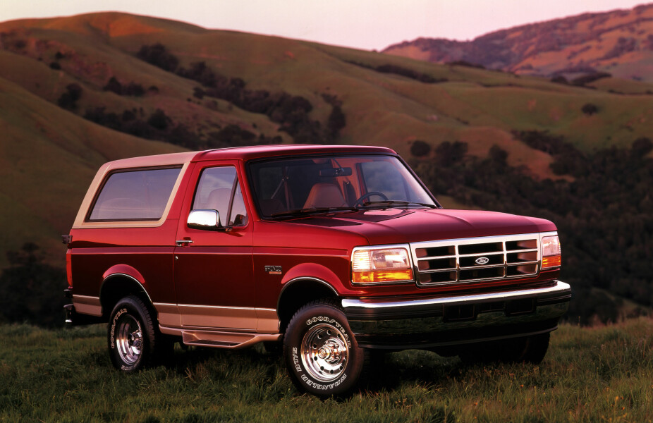 1996: Produksjonen av Bronco opphørte i 1996.