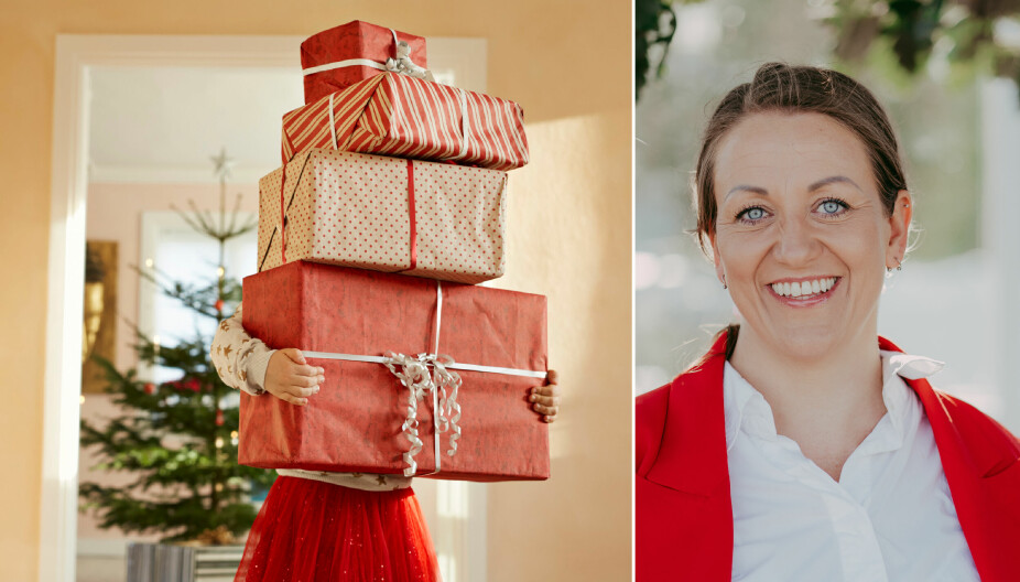 JULEGAVER TIL BESVÆR: Noen barn får enorme mengder gaver til jul, mens andre får veldig få. Familieterapeut Stine Odden Hagen har råd til hvordan håndtere misunnelsen som kan oppstå.