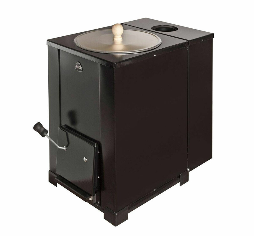 STOR TANK: Kota vedfyrt varmtvannstank 50 liter, kr 11804, byggmere.no.