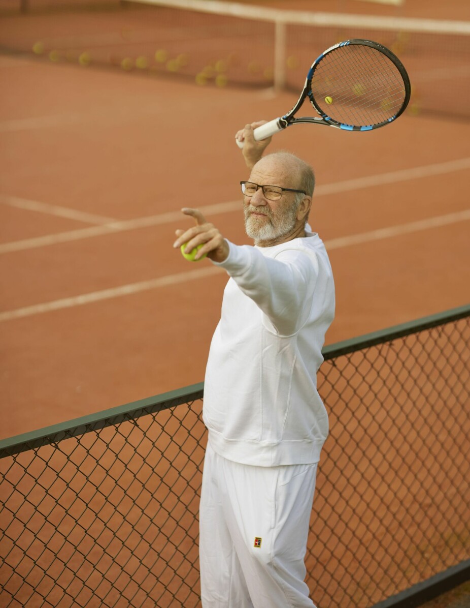 <b>YRKESVALG:</b> Ingar Helge Gimle begynte å spille tennis lenge før han bestemte seg for å bli skuespiller. Men han var likevel for gammel til at det kunne bli en sportskarriere.
