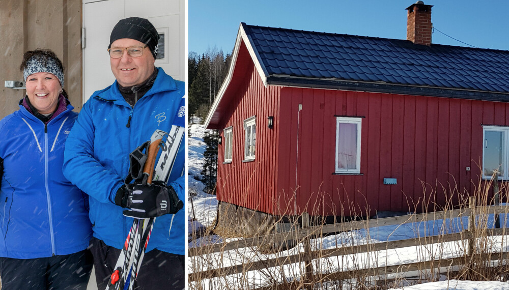 HYTTEDRØMMEN: Heidi og Jørn-Thomas Gaaseby elsket området, men følte den gamle hytta fra 70-tallet ble for liten.