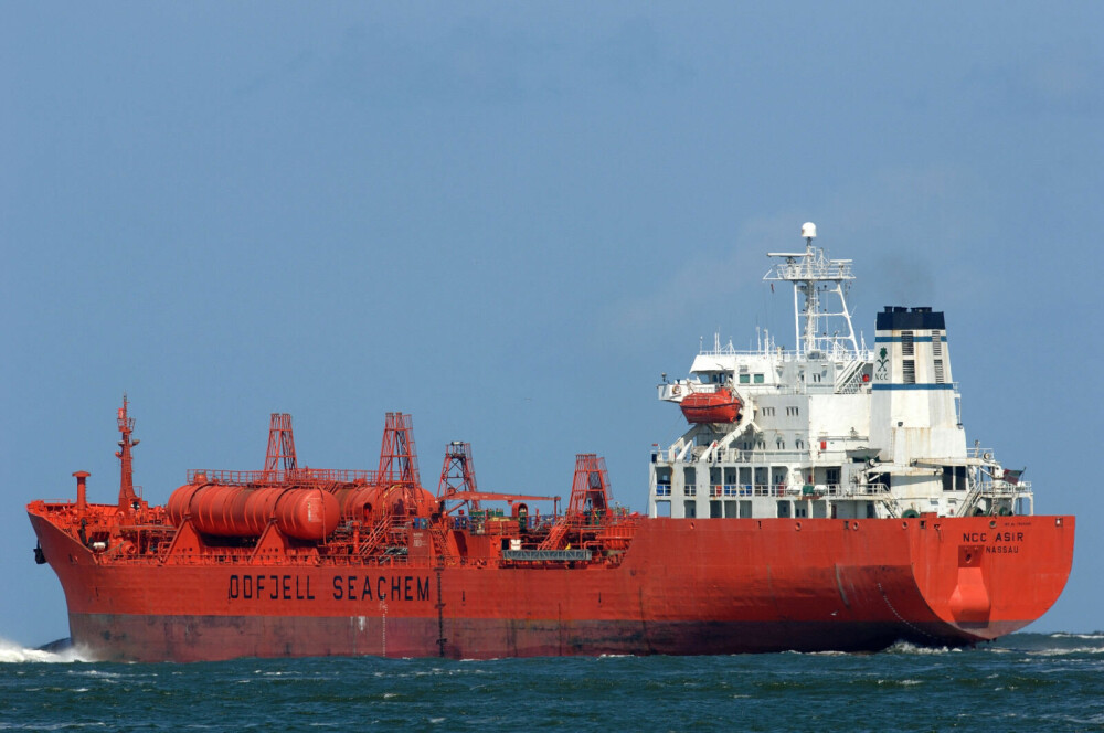 <b>KAPRET:</b> Kjemikalietankeren Bow Asir var på vei fra Abu Dhabi til Mombasa og Durban da skipet ble kapret 26. mars 2009.