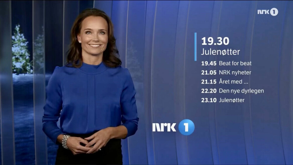 <b>KJENT OG KJÆRT ANSIKT:</b> Silje er på plass i NRK når julen ringes inn.