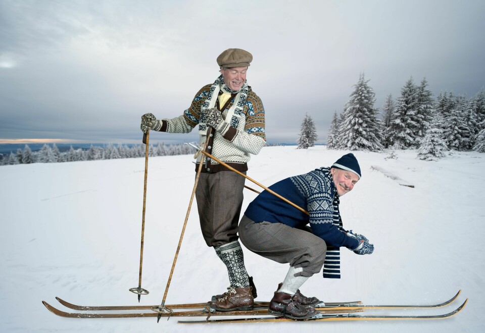 MØTES PÅ JOBB: – Er det en ting som kanskje gjør at vi har holdt ut med hverandre så lenge, er at vi møtes ikke privat. Våre koner skulle nok ønske at vi fire tilbrakte mer tid sammen på fritiden, medgir nøtteduoen.