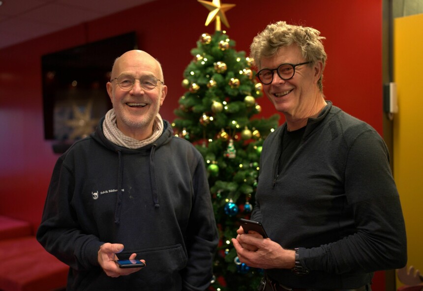 RUNE OG ØYSTEIN: – Rune er flinkere til å snakke om følelser enn meg, men vi er begge veldige vare på når det blir litt guffen stemning, forteller Øystein Bache om vennskapet.