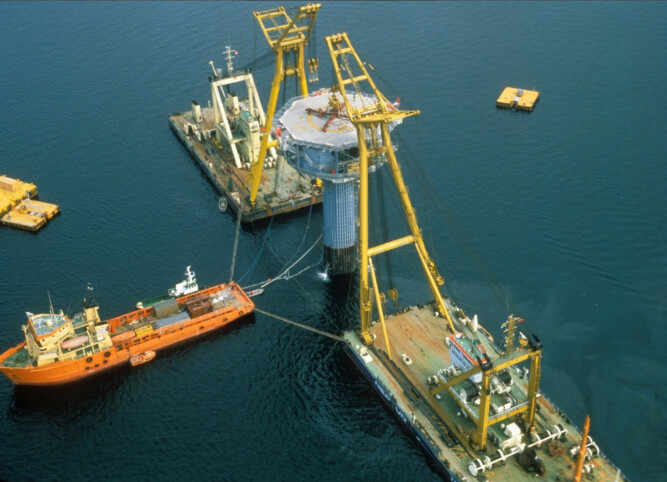 <b>FØRST:</b> Nordøst Frigg var den første oljeinstallasjonen som ble fjernet fra norsk sokkel i Nordsjøen. 