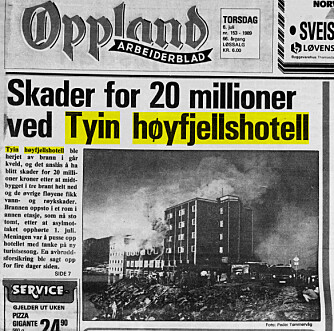 <b>IKKE OPPKLART:</b> Som mange av hotellbrannene til fjells, ble heller ikke brannen på Tyin oppklart. 