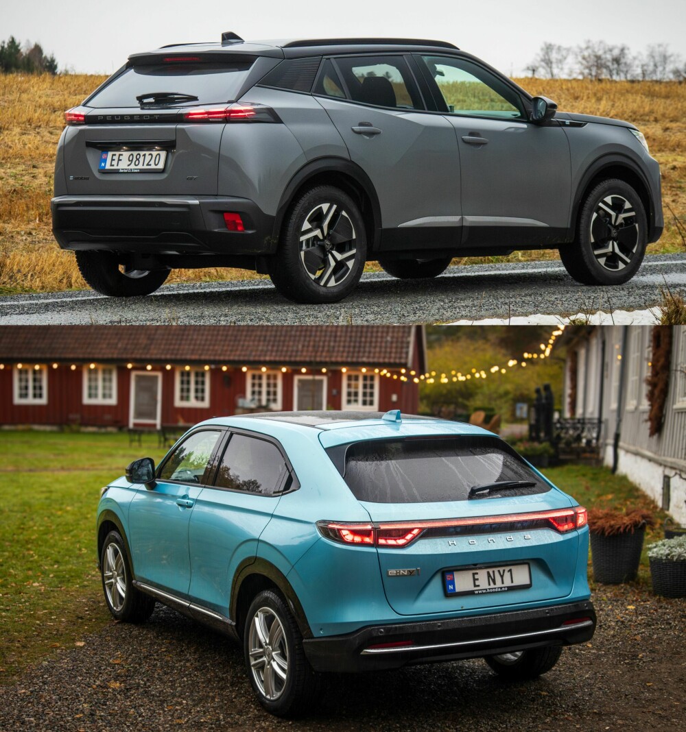 <b>ULIKE:</b> Peugeot og Honda har likt format, men i egenskaper er de ganske forskjellige.