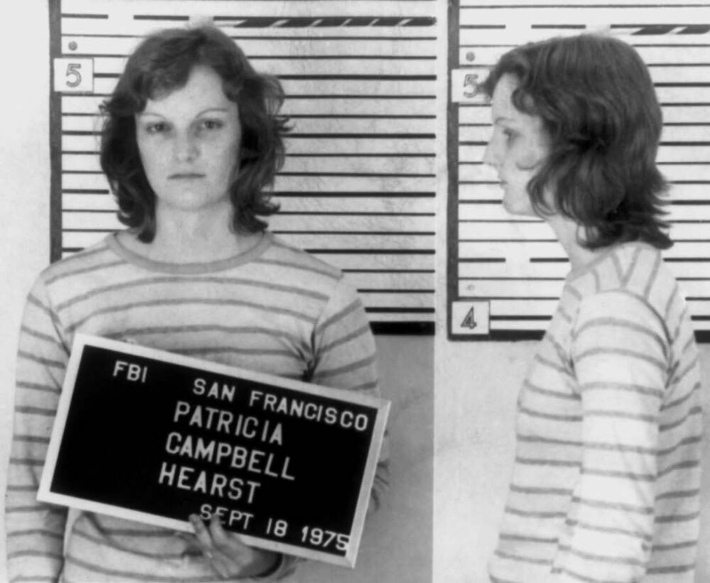 <b>ARRESTERT:</b> Milliardærarvingen ble arrestert 18. sept­ember 1975 for å ha vært med på bankranet i San Francisco året før.