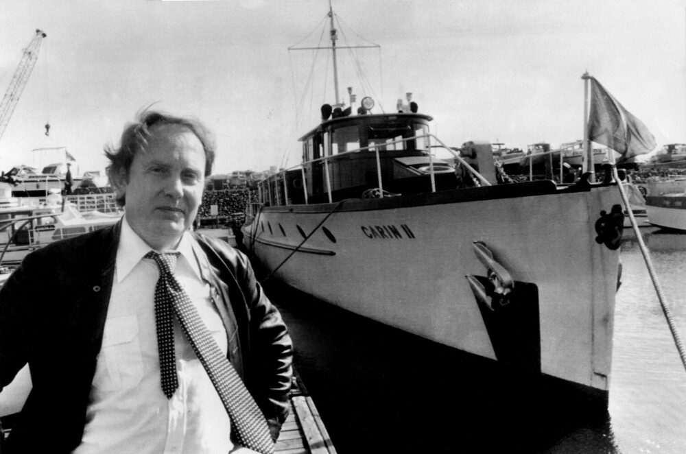<b>SAMLET NAZI-RELIKVIER:</b> En av journalist Gerd Heidemanns praktstykker var yachten Carin II – en båt som opprinnelig tilhørte nazi-toppen Hermann Göring.