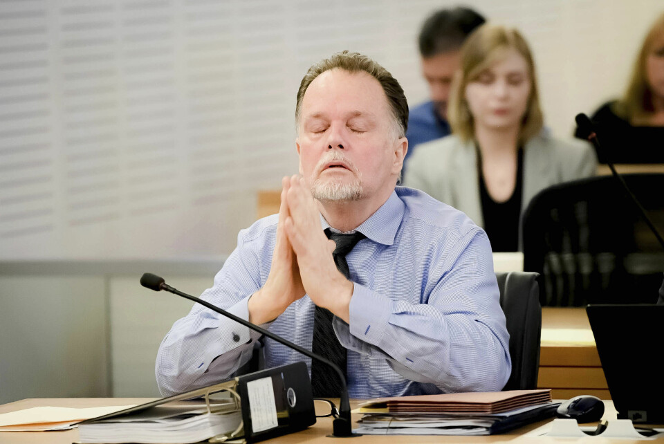 KALD: En av de få gangene Charles «Chase» Merritt viste følelser under rettssaken, var da dommen ble avsagt.