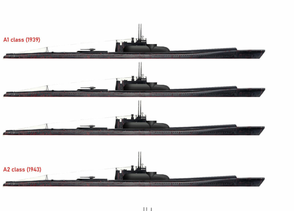 DRAPSBÅTEN: Nr. 2 ovenfra er I-10, båten som senket Donerail.