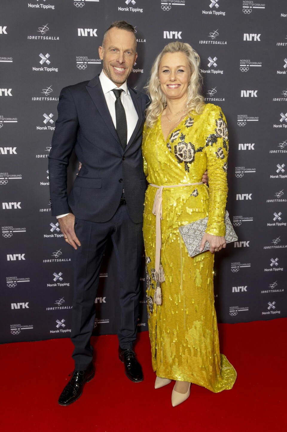 ANDERS AUKLAND: «Mesternes mester»-aktuelle Anders Aukland tok med seg kona Gina Korneliussen for å feire idrettsåret som har gått. Han delte også ut en pris sammen med den tidligere kunstløperen Camilla Gjersem.