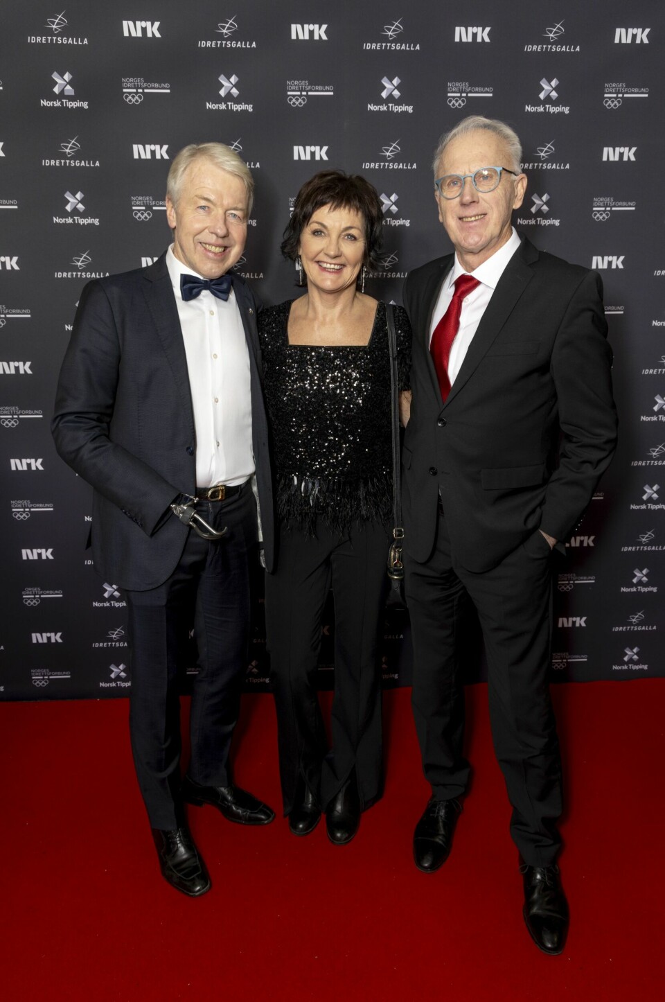 LEGENDER: Cato, Trine Haltvik og Oddvar Brå er alle idretts-ikoner innenfor sine idrettsgrener. De dukket opp sammen på den røde løperen.