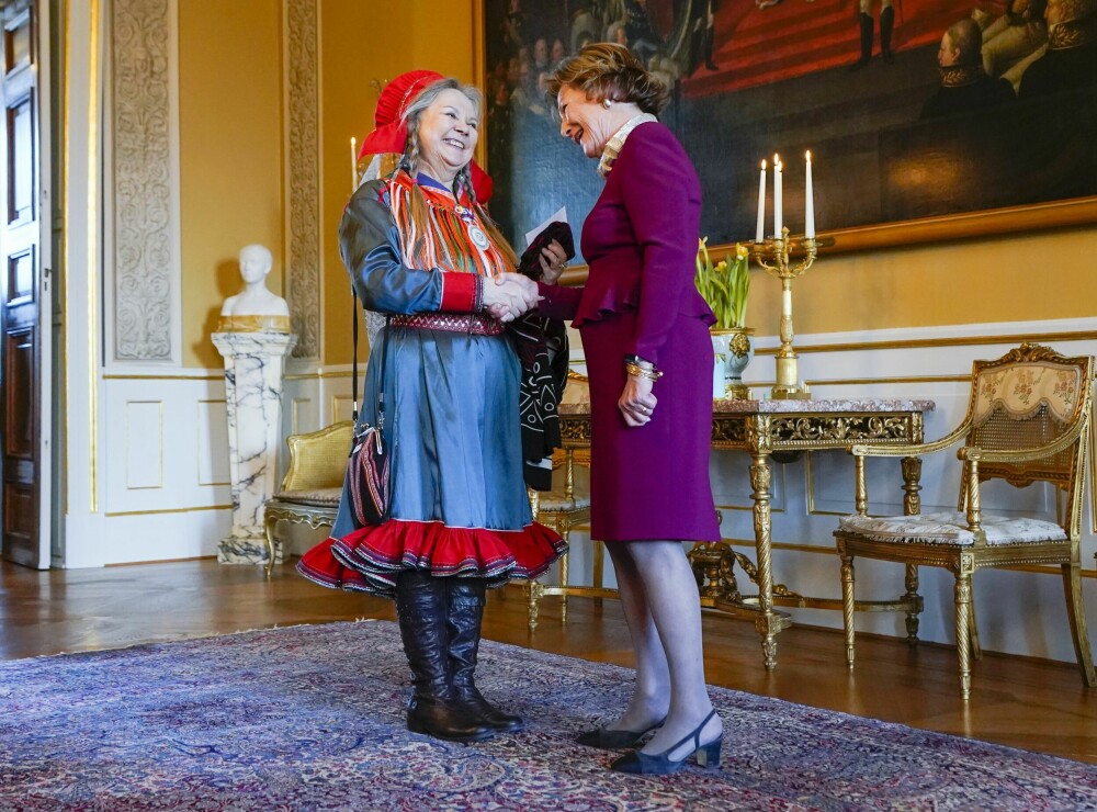 <b>FOREGANGSKVINNE:</b> Mari har fått en rekke priser og utmerkelser. Her er hun under dronning Sonjas lunsj for foregangskvinner tidligere i år.
