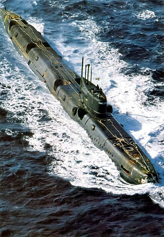 <b>KATT OG MUS:</b> Atomdrevne russiske missilubåter av typen Echo var blant fartøyene de norske ubåtene klarte å snike seg ubemerket innpå.