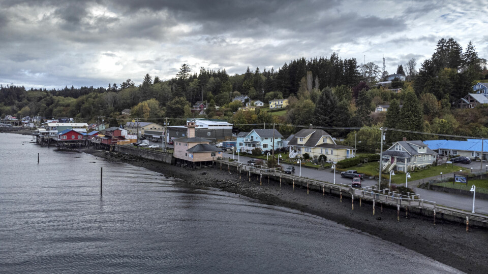BESKYTTET SAMFUNN: Alert Bay ligger på den lille øya Cormorant Island mellom Vancouver Island og fastlandet i British Columbia.