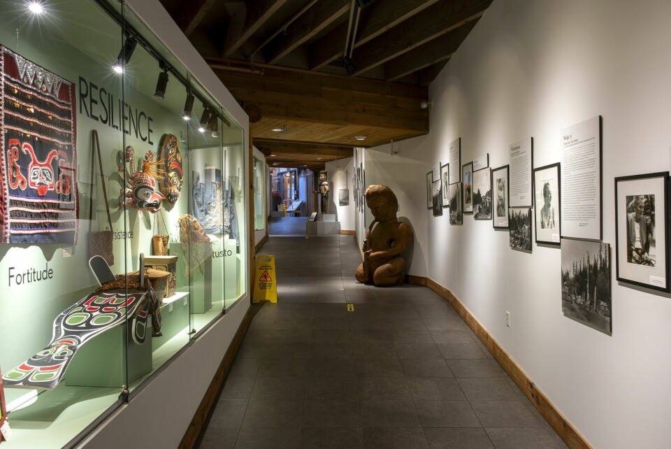 MUSEUM: U’Mista Cultural Center i Alert Bay har samlet historien om skolen og overgrepene mot urbefolkningen.