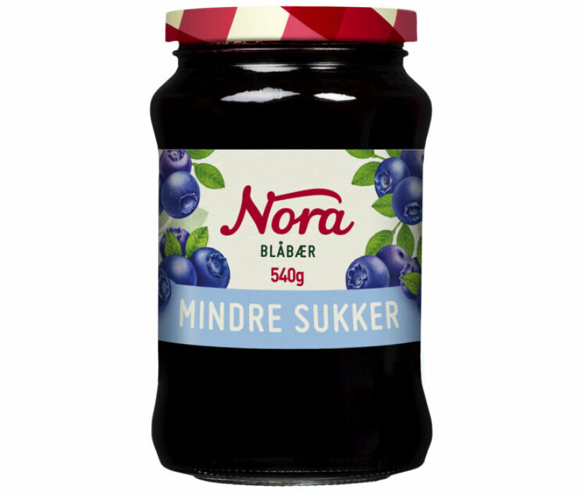 Blåbærsyltetøy naturlig lett
