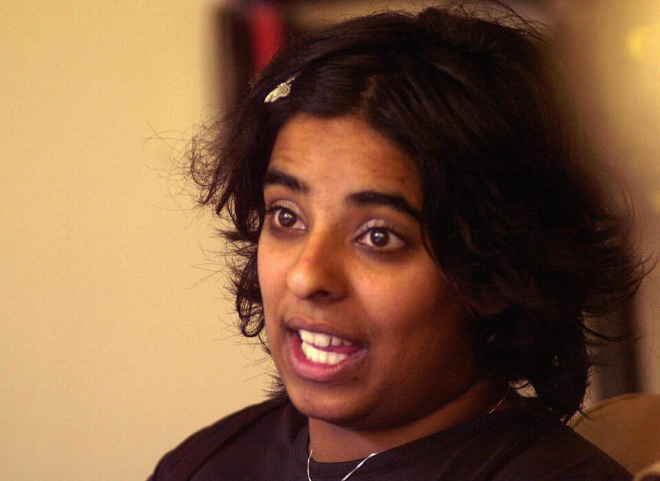 UNG POLITIKER: Gjennom sine 28 år i politikken, har Lubna hatt mange forskjellige stillinger. Hun har blant annet vært leder for Hordaland AUF. Her er hun i 2000.