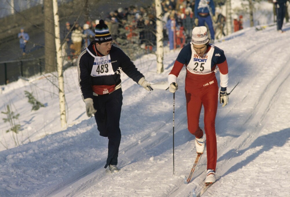 <b>BRÅKMAKERE:</b> Terje Bogen (t.v.) og Lars-Erik Eriksen utfordret Skiforbundet i 1982. Siden har samme type konflikt kommet igjen og igjen mellom løpere og forbund.