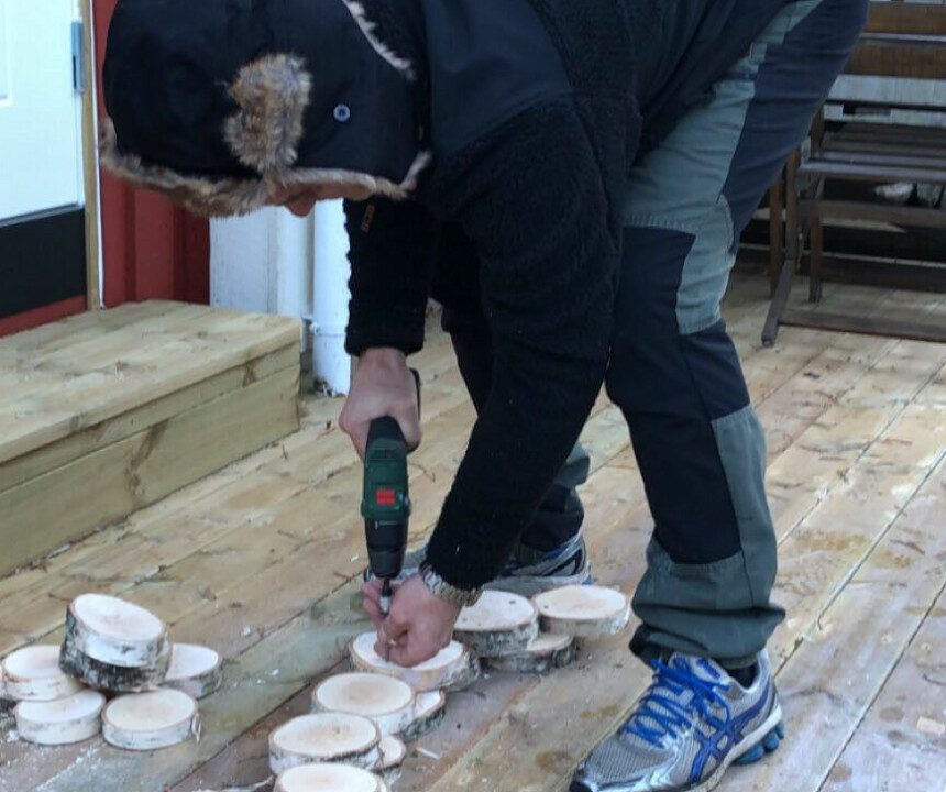 SKIVER: Diameteren på skivene er mellom 12 og 15 cm.