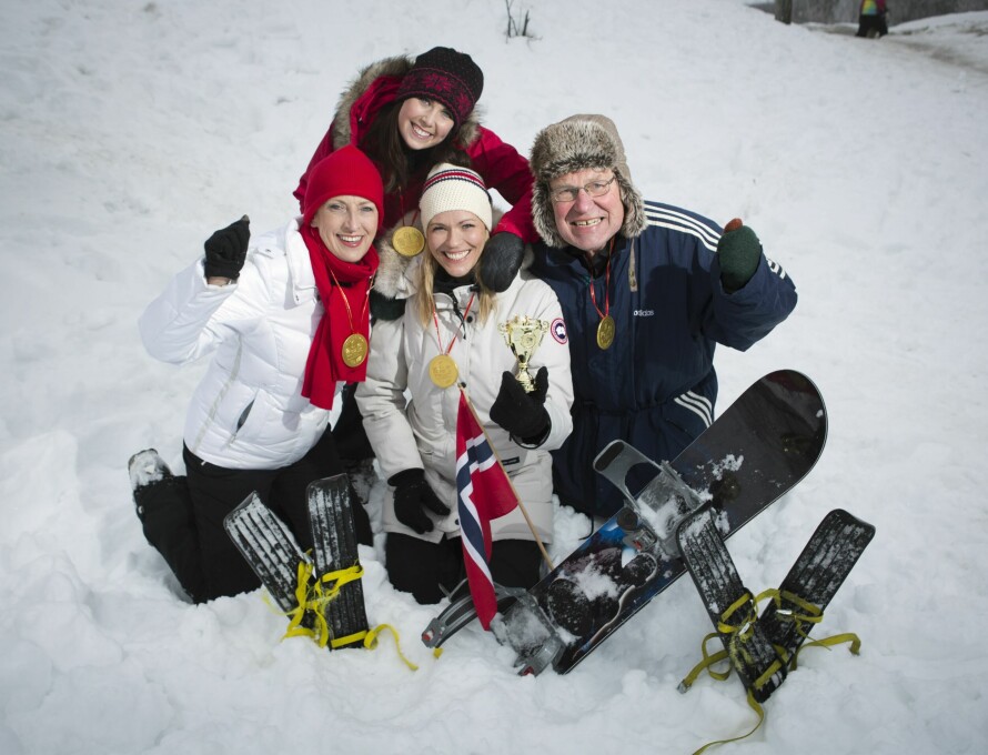 GODE KOLLEGER: I NRK må du slutte når du fyller 70, men Karen-Marie tar vare på mange gode minner blant annet sammen med Arne Scheie, Carina Olset og Ida Nysæter Rasch.