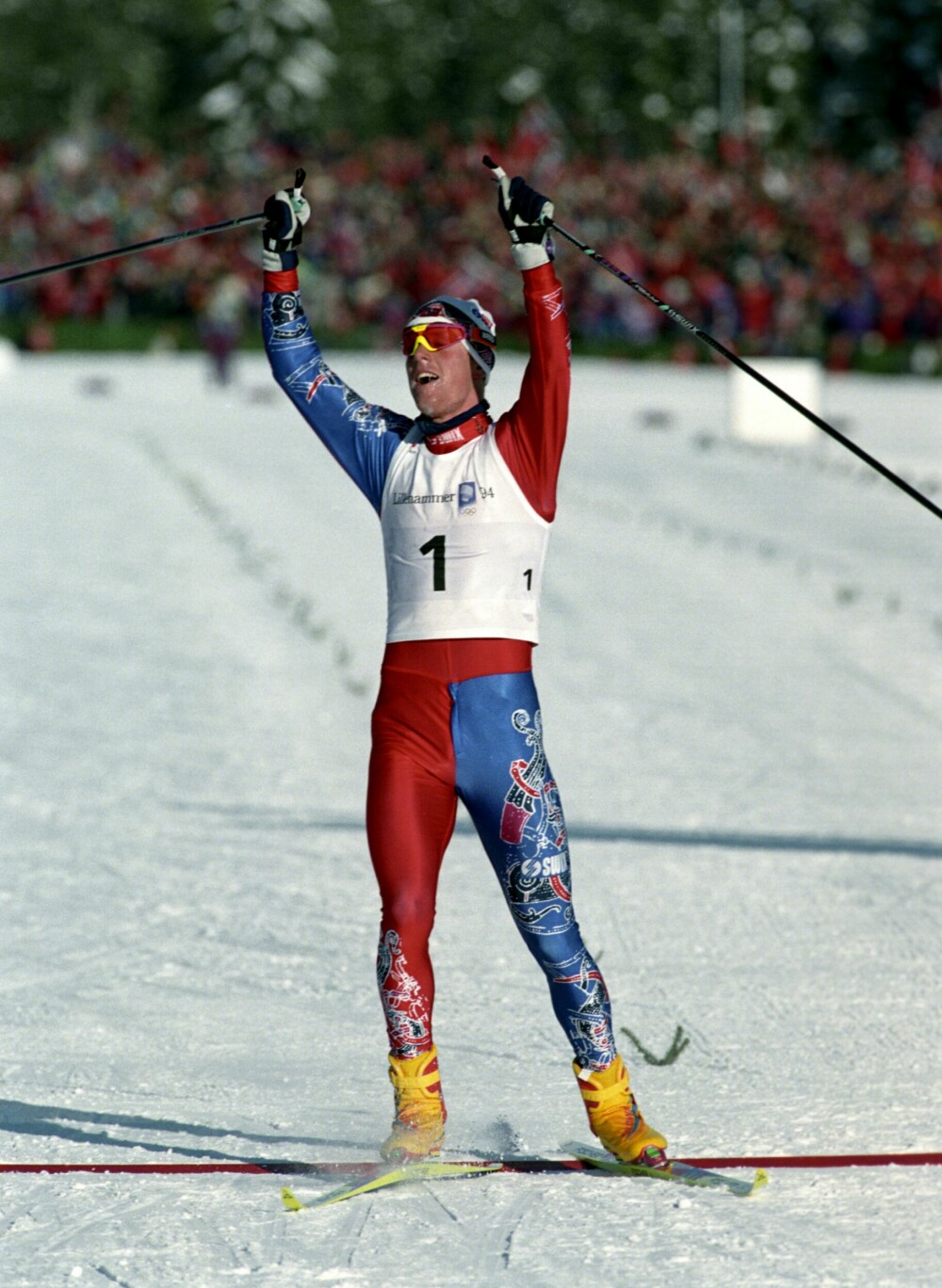 <b>SLITESEIER:</b> Bjørn Dæhlie gikk fra alle og vant gull under 15 km jaktstart.
