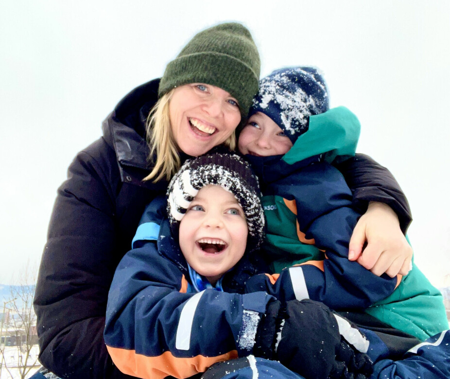 <b>FAMILIEKJÆR:</b> Marie Lunde og gutta hennes Laurits og Jæger. De er en familie som liker fart og moro, og har det mye gøy sammen.