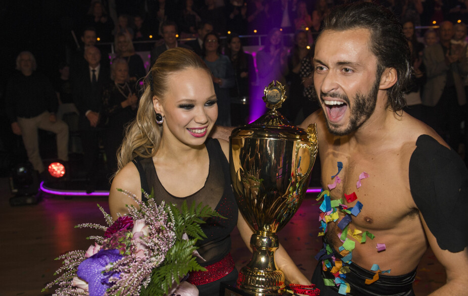 <b>SESONG 10:</b> Forrige jubileumssesong ble arrangert i 2014, og det var Agnete Kristin Johnsen og dansepartner Egor Filipenko som stakk av med seieren.
