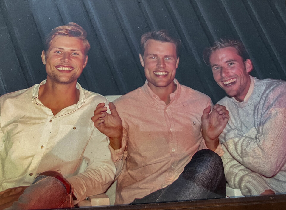 BESTEVENNER: Mamma Helen har all grunn til å være stolt av guttene sine, Erik, Haakon og Anders.