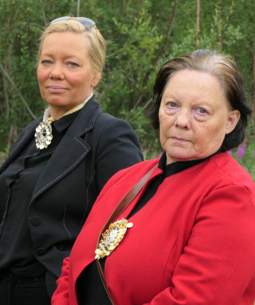 MOR OG DATTER: Ellen Kristina sammen med modige mamma Selma Saba.