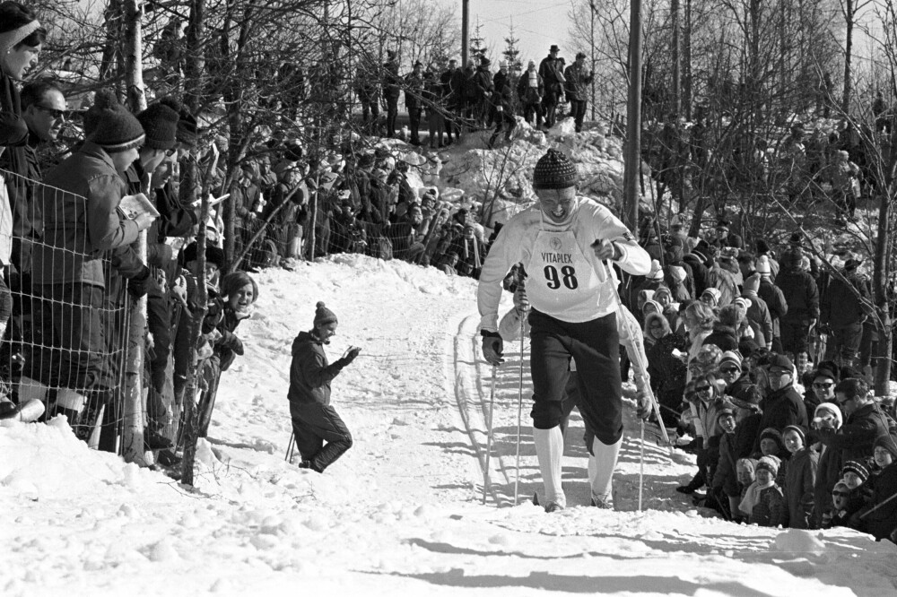 <b>PRESTISJEKAMP:</b> Odd Martinsen var en av de norske langrennsstjernene Sovjet­unionen ønsket å måle krefter med i skiløyper langt unna dit utlendinger normalt fikk adgang.