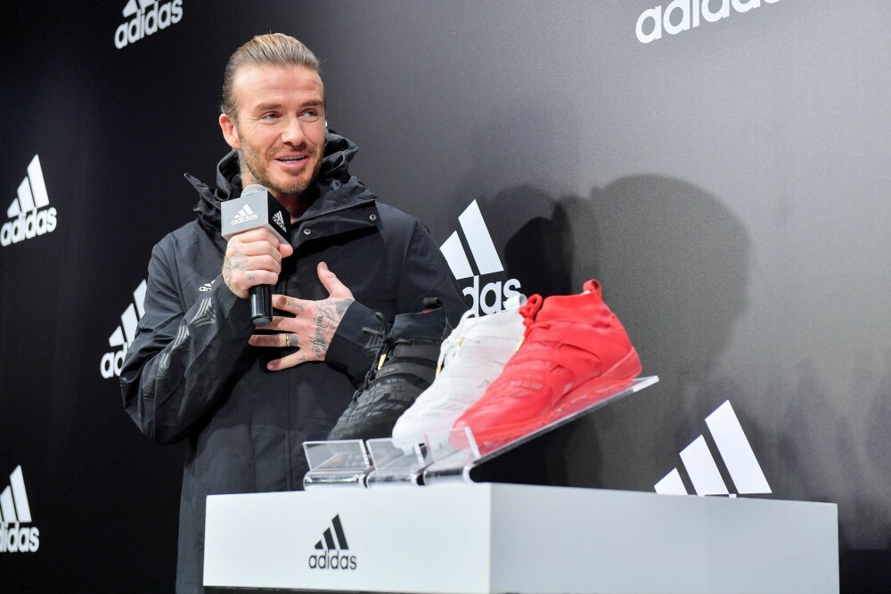 <b>TREKKPLASTER:</b> David Beckham ble høyt betalt frontfigur for Adidas gjennom 20 år.